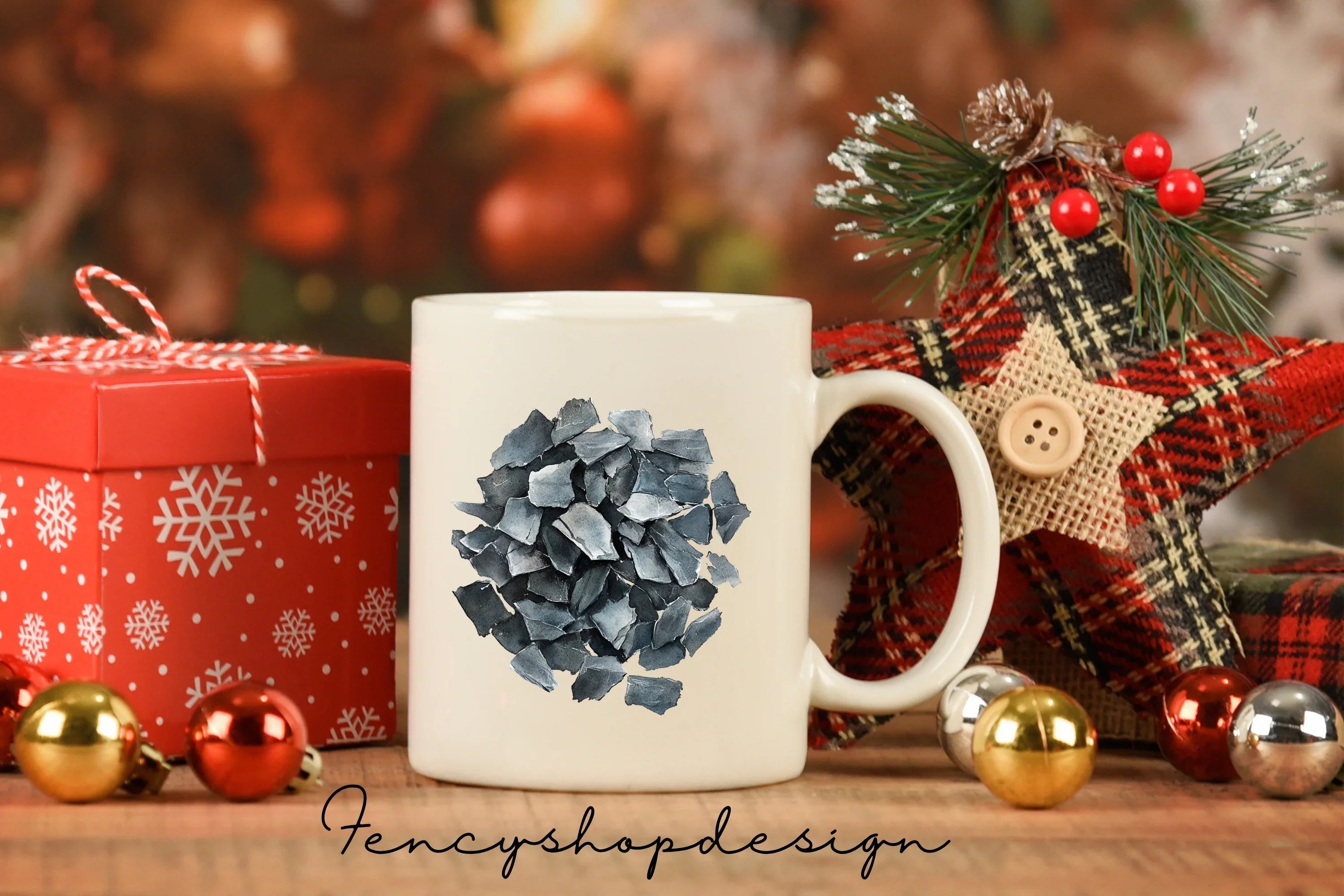 Smoke Clouds Grey Stone Shards Clipart Bundle