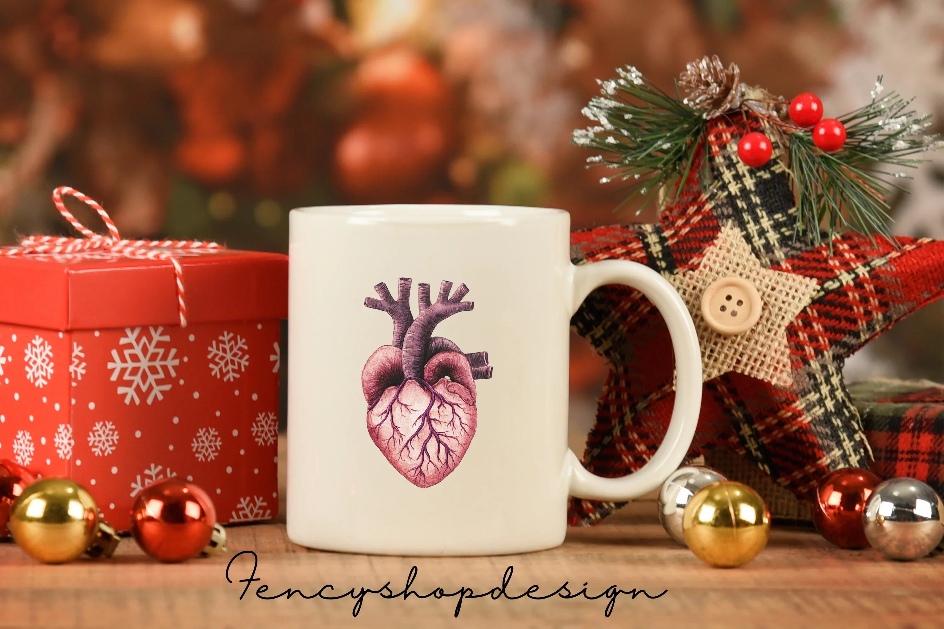 Anatomical Heart Organ Clipart Bundle