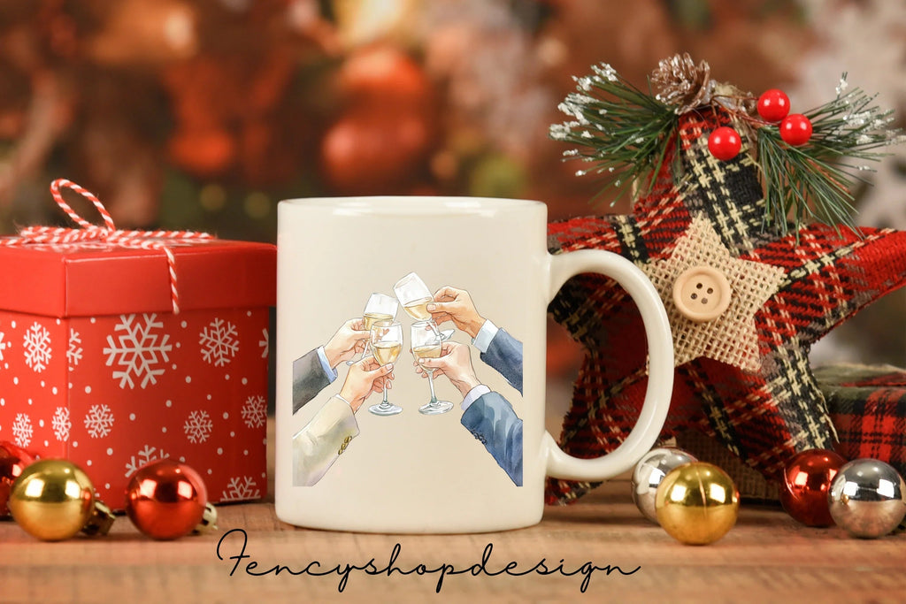 Christmas Deer Thank You Cookie Clipart Bundle