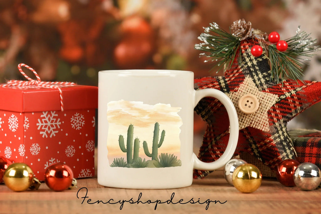 Boho Cactus Clipart Bundle