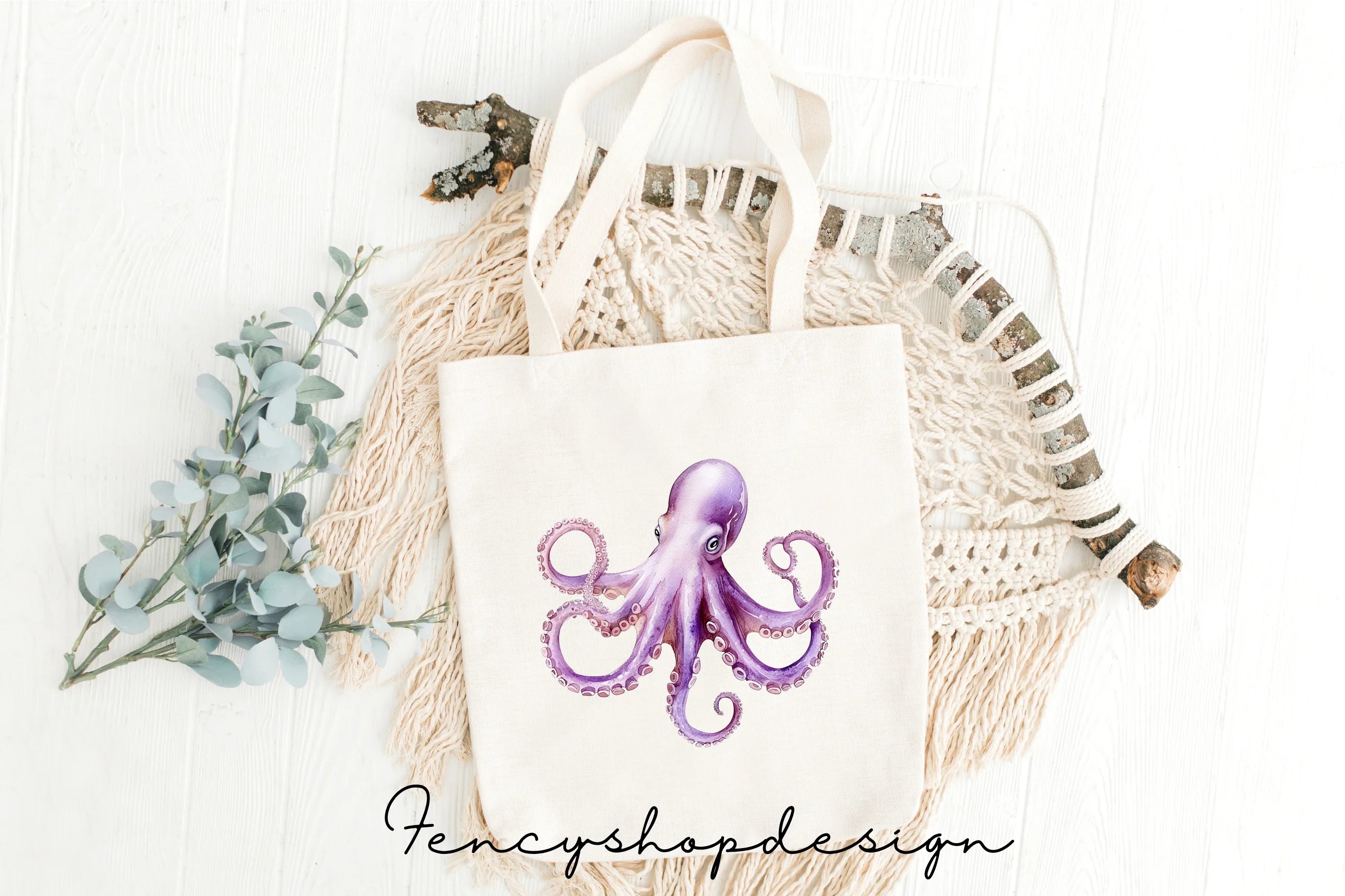 Vibrant Octopus Clipart Bundle