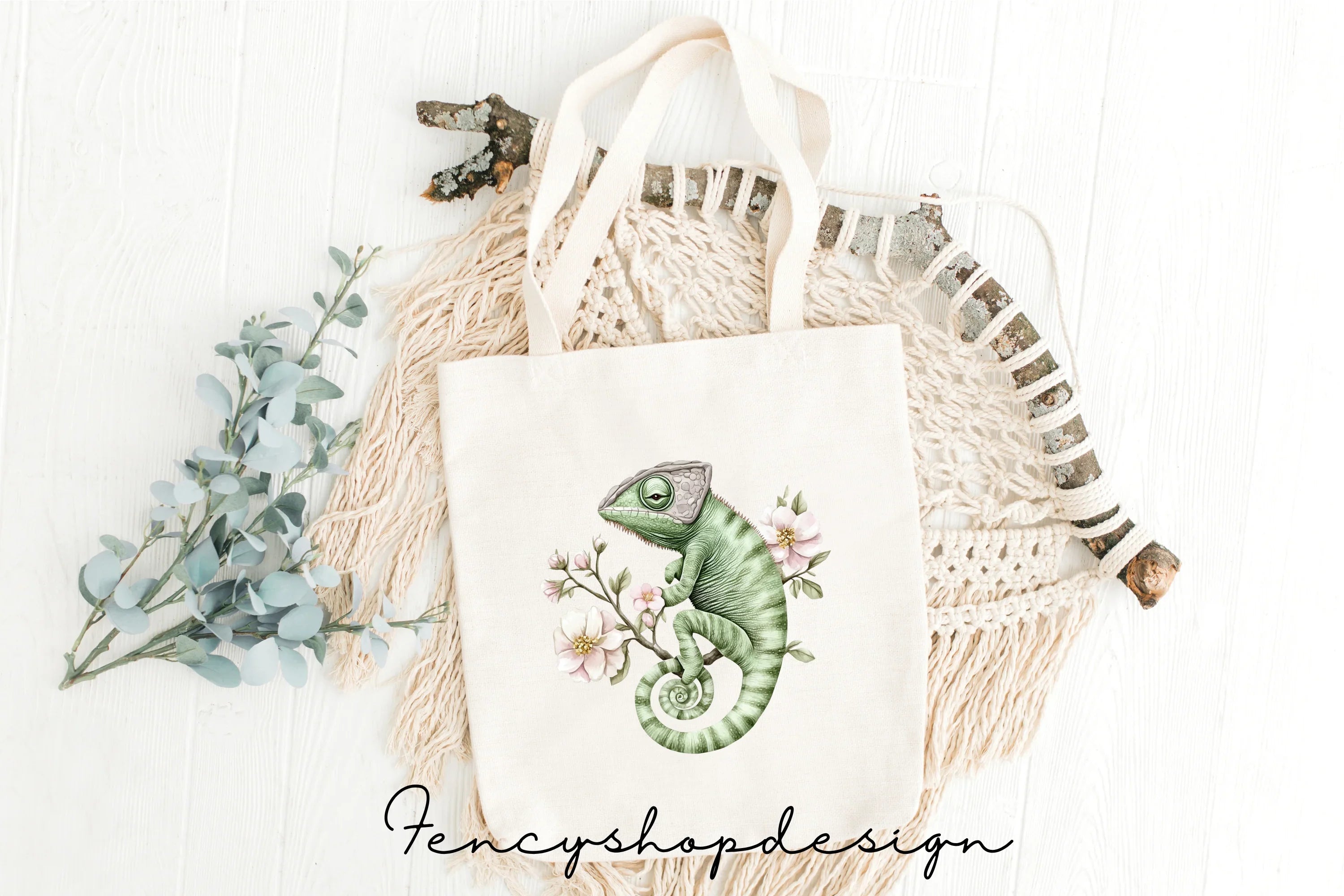 Chameleon Mushroom Clipart Bundle