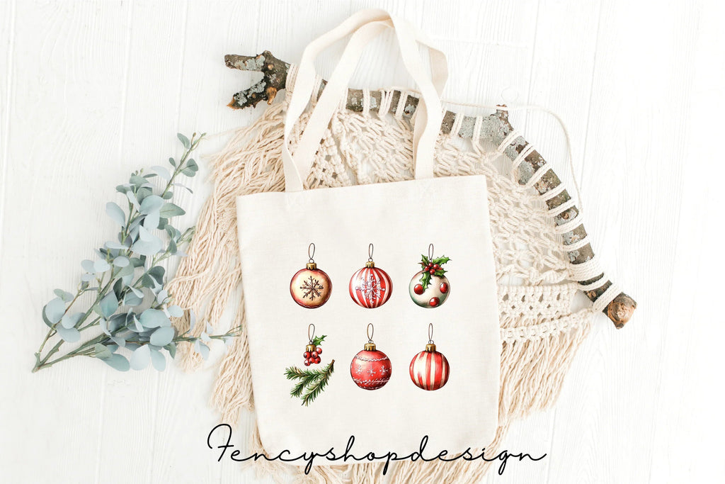 Christmas Angels and Bauble Clipart Bundle