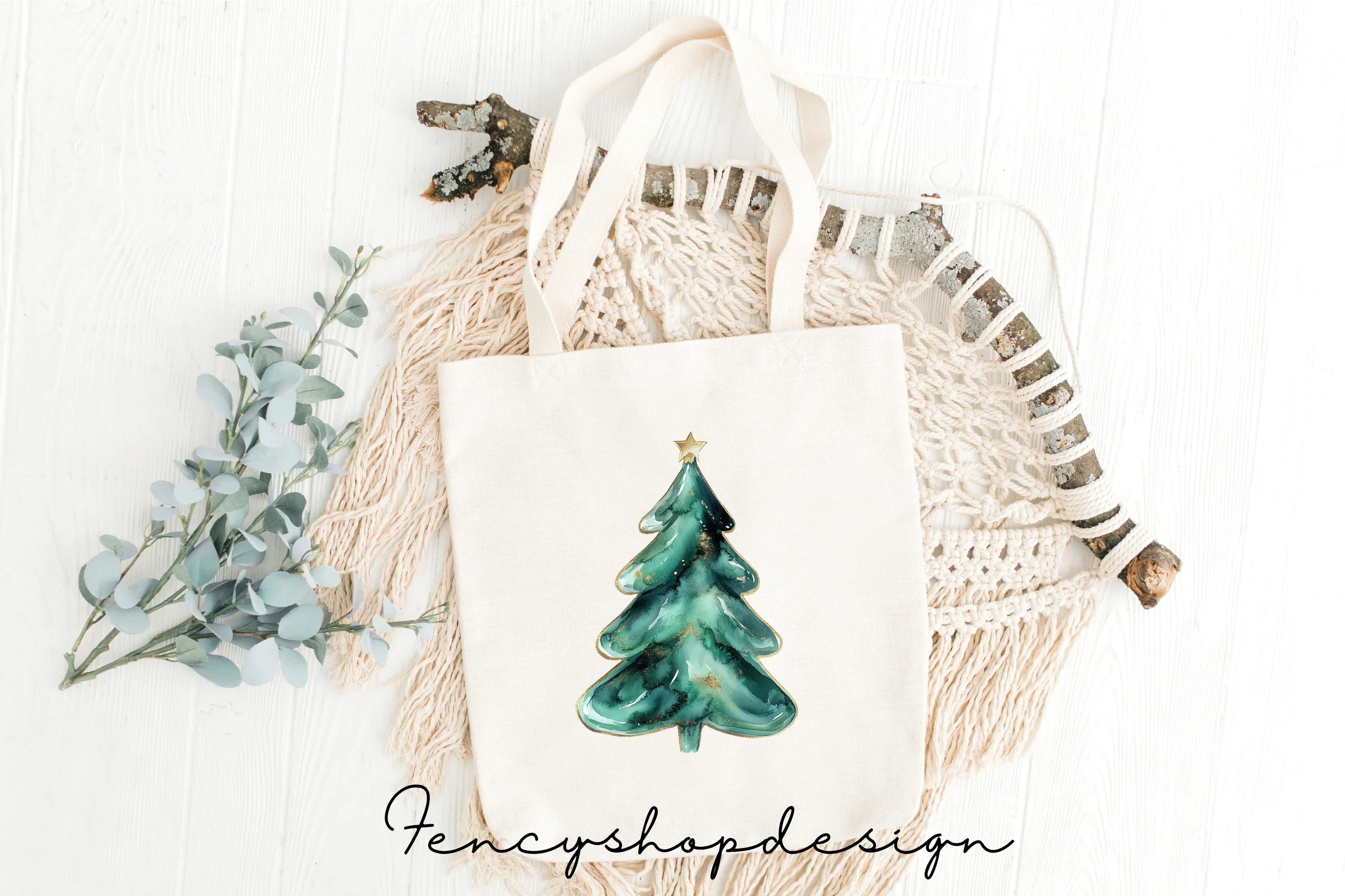 Christmas Tree Clipart Bundle