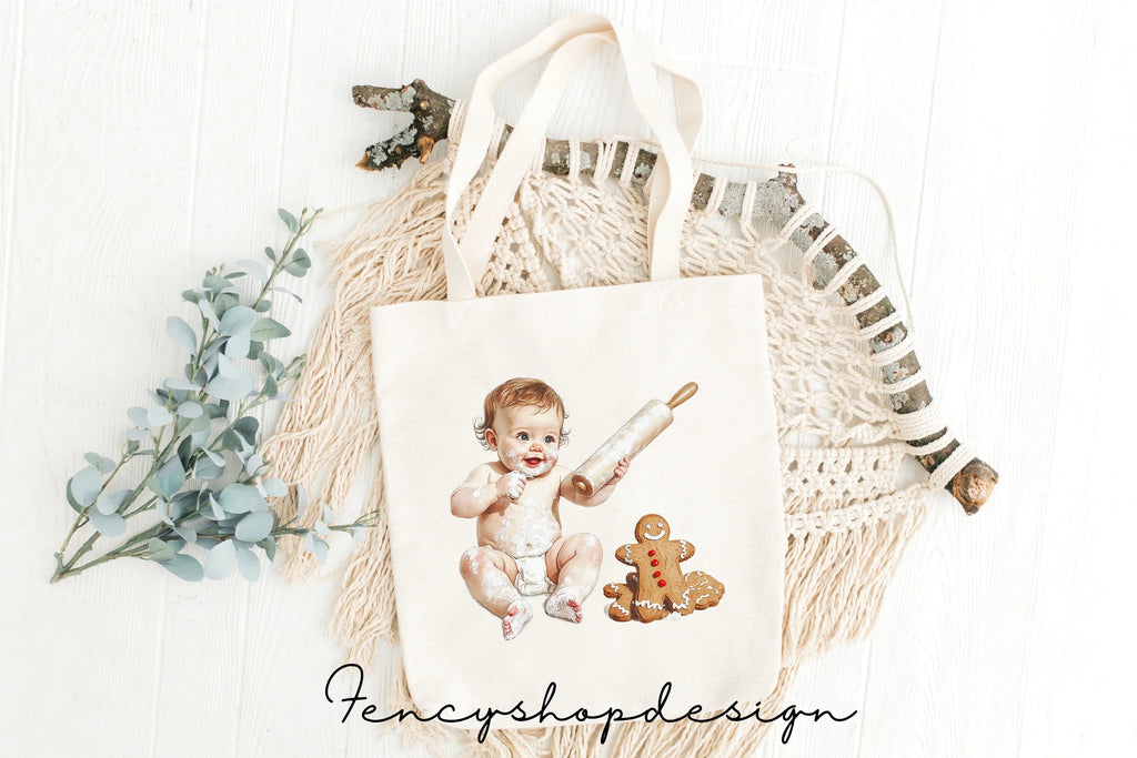 Cute Baby Chefs Baking Clipart Bundle