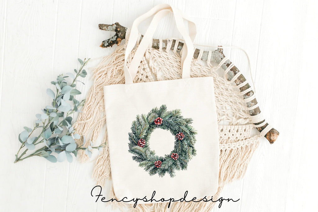 Christmas Wreaths Clipart Bundle