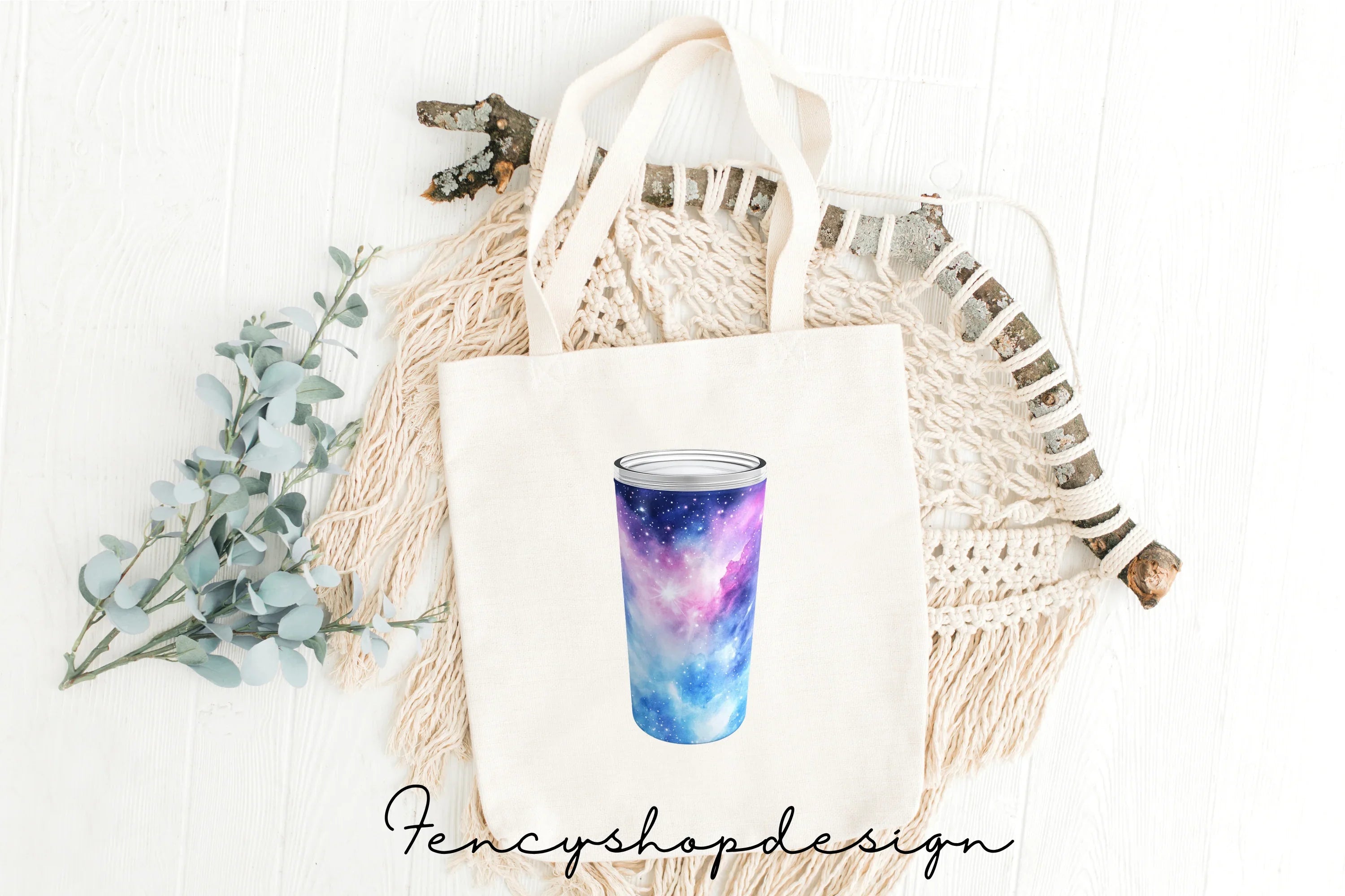 Cosmic Cloud Tumbler Clipart Bundle