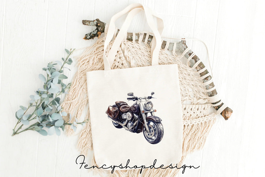 Classic Motorcycle Clipart Bundle