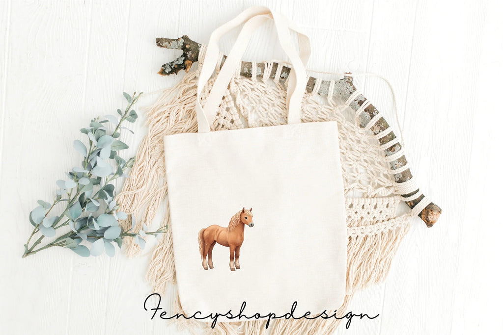 Christmas Horse Cart with Gifts Clipart Bundle