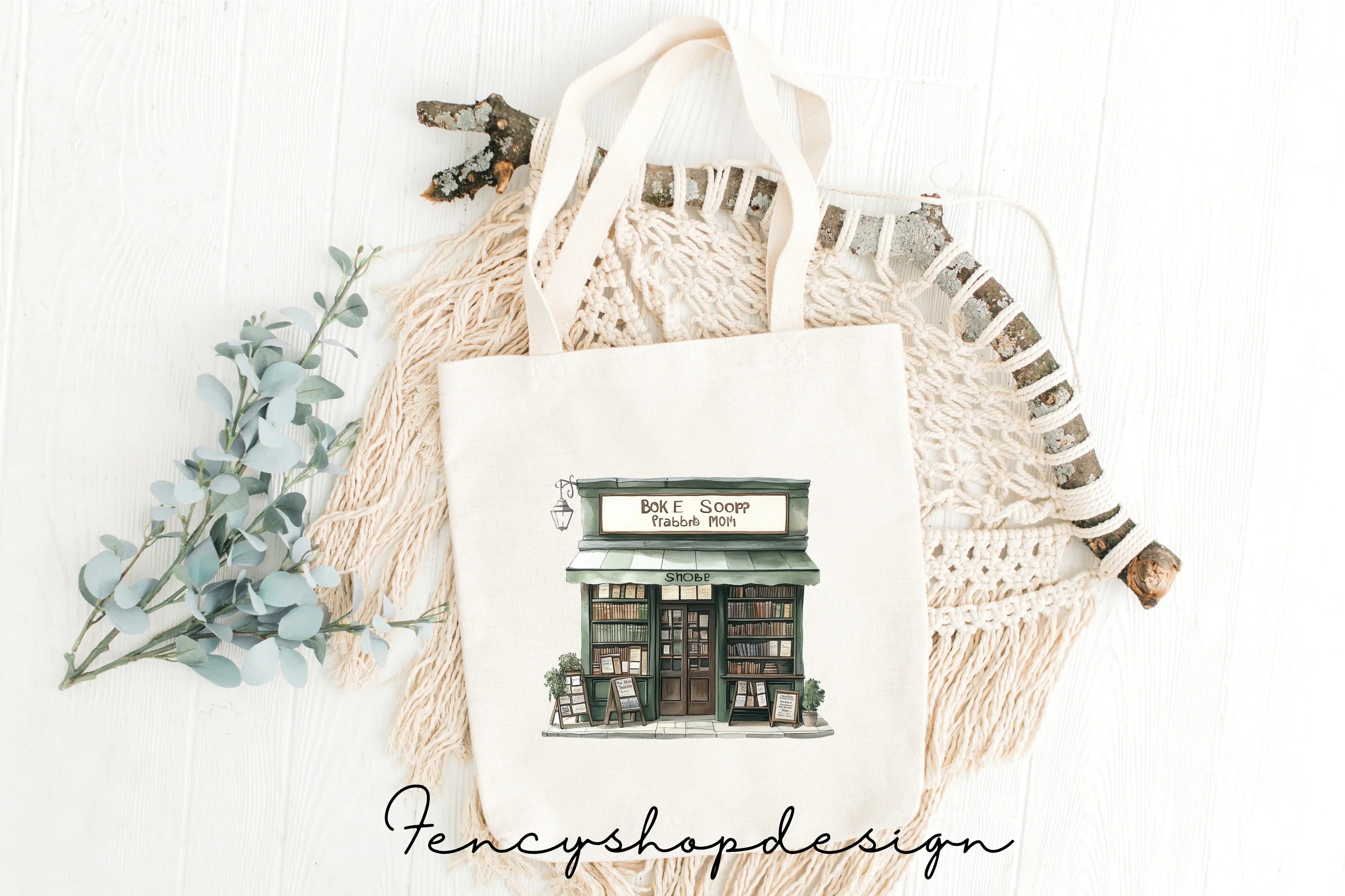 Vintage Bookshop Clipart Bundle