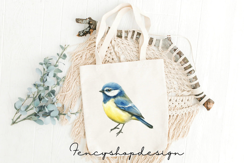 Charming Blue Tit Bird Clipart Bundle