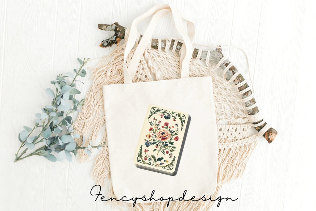 Vintage Floral Playing Cards Clipart Bundle