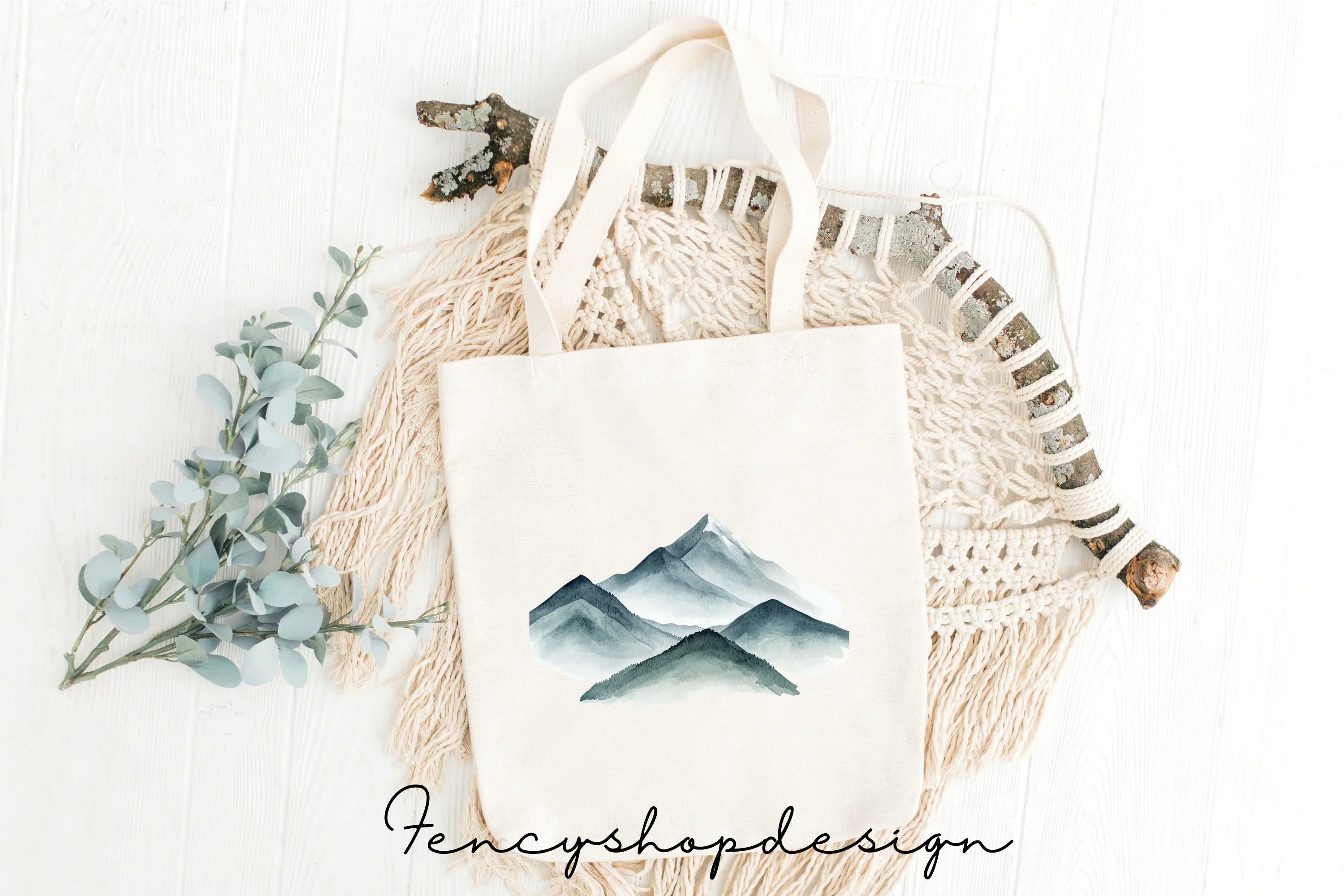Serene Mountain Clipart Bundle
