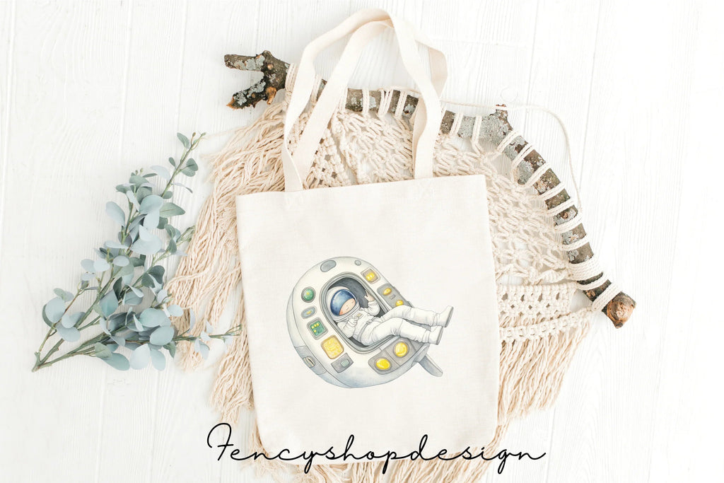 Outer Space Rocket and Alien Clipart Bundle