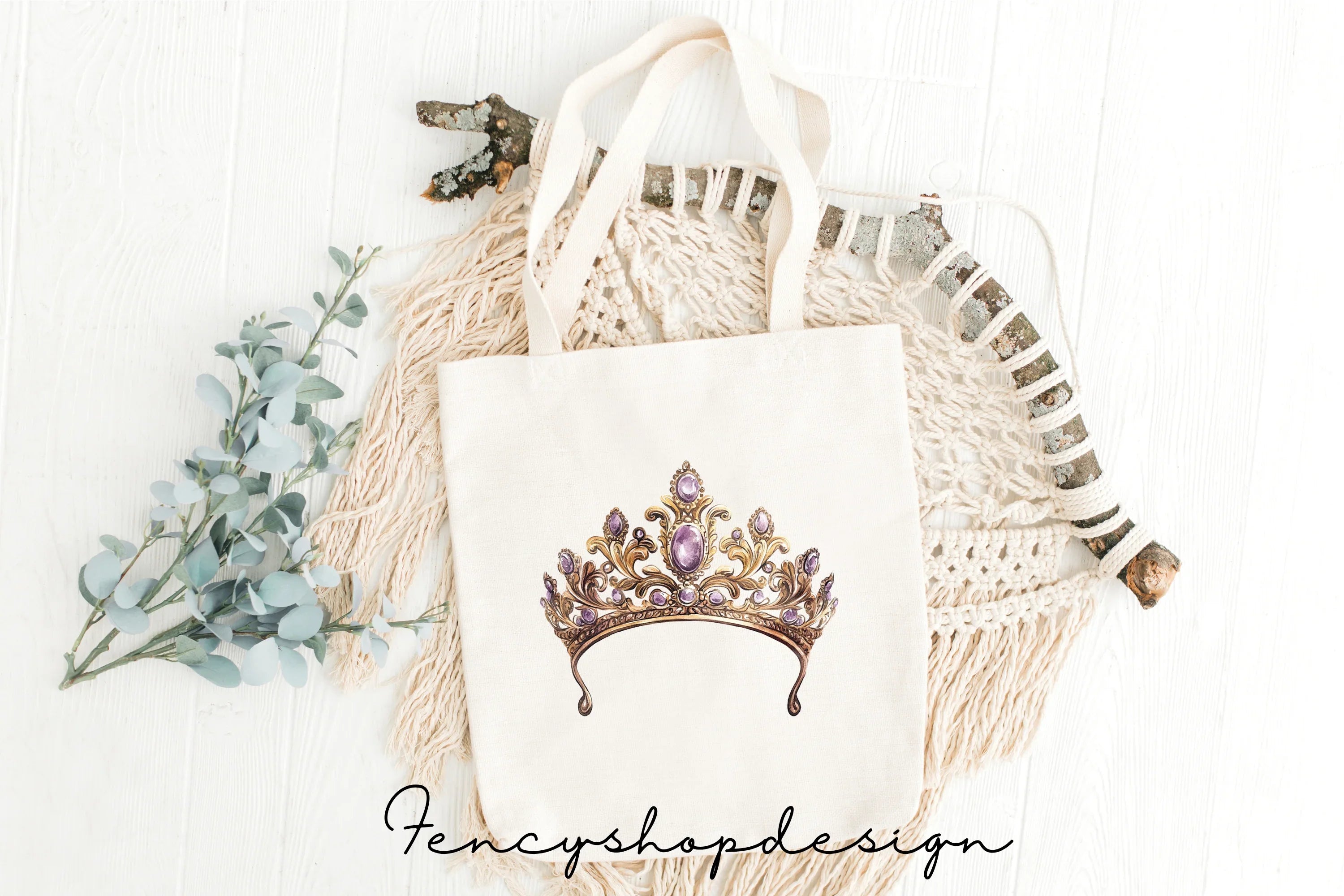 Elegant Tiara Clipart Bundle