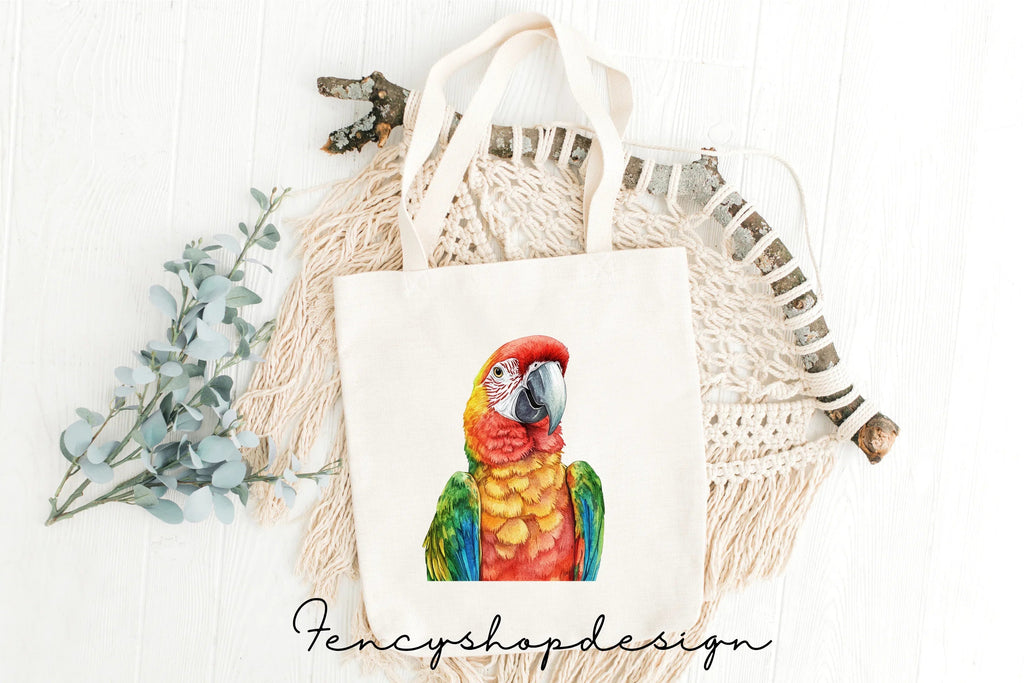 Vibrant Macaw Parrot Clipart Bundle