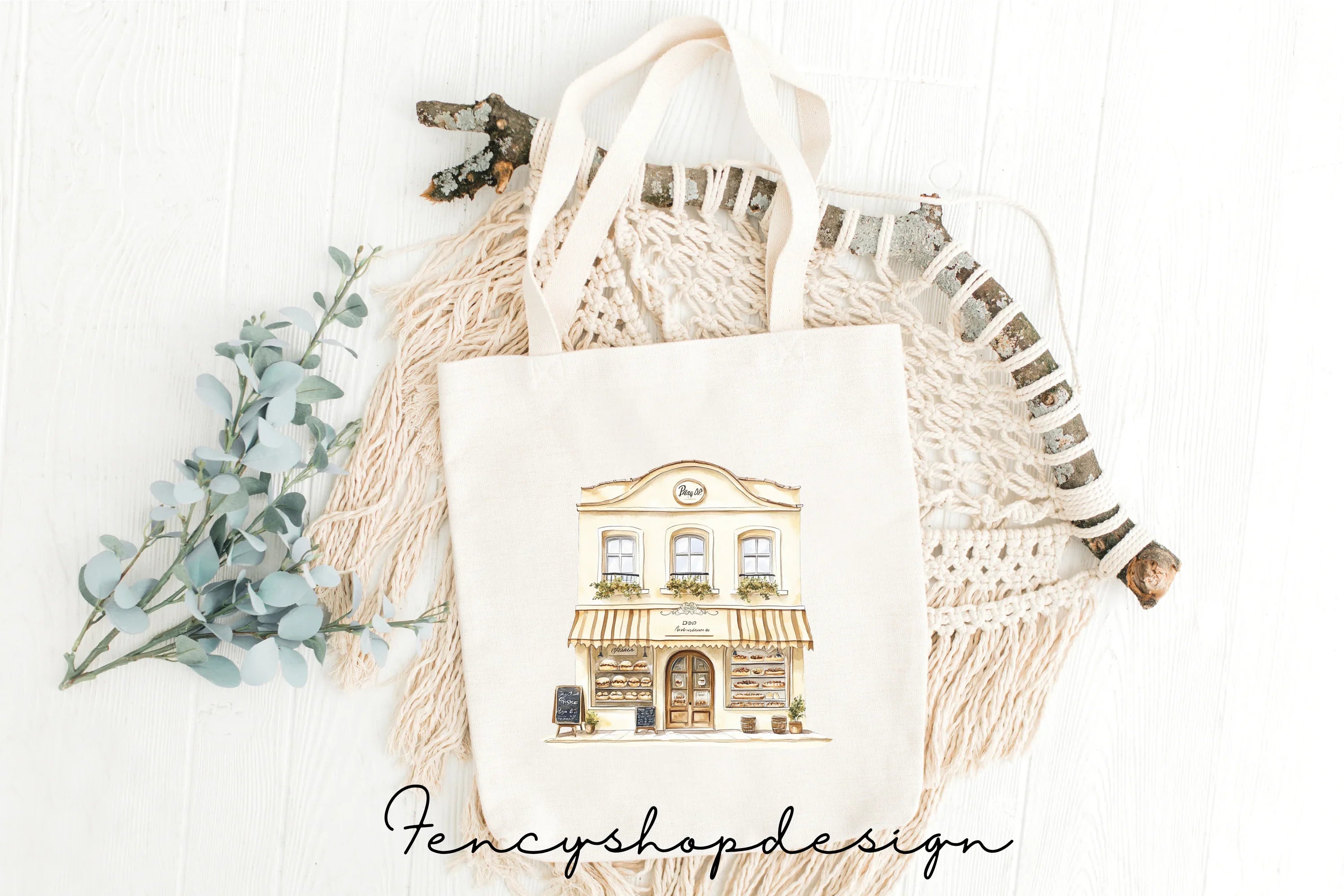 Charming European Shop Building Clipart Bundle