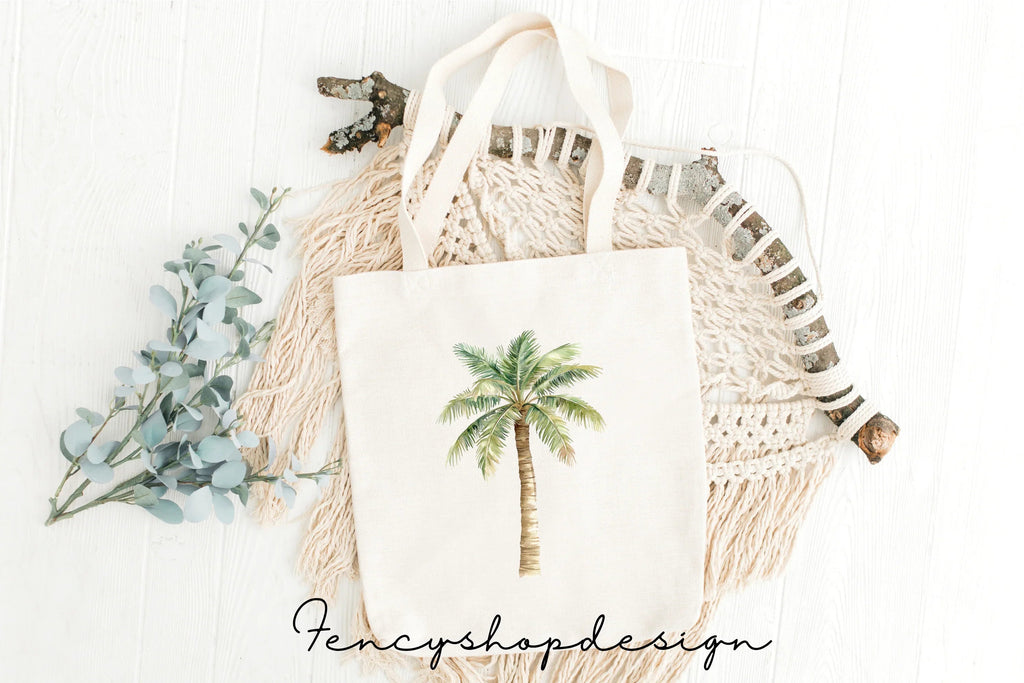 Tropical Palm Tree Clipart Bundle