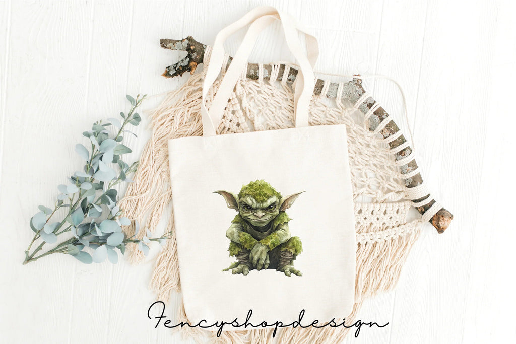 Adorable Green Fantasy Creature Clipart Bundle