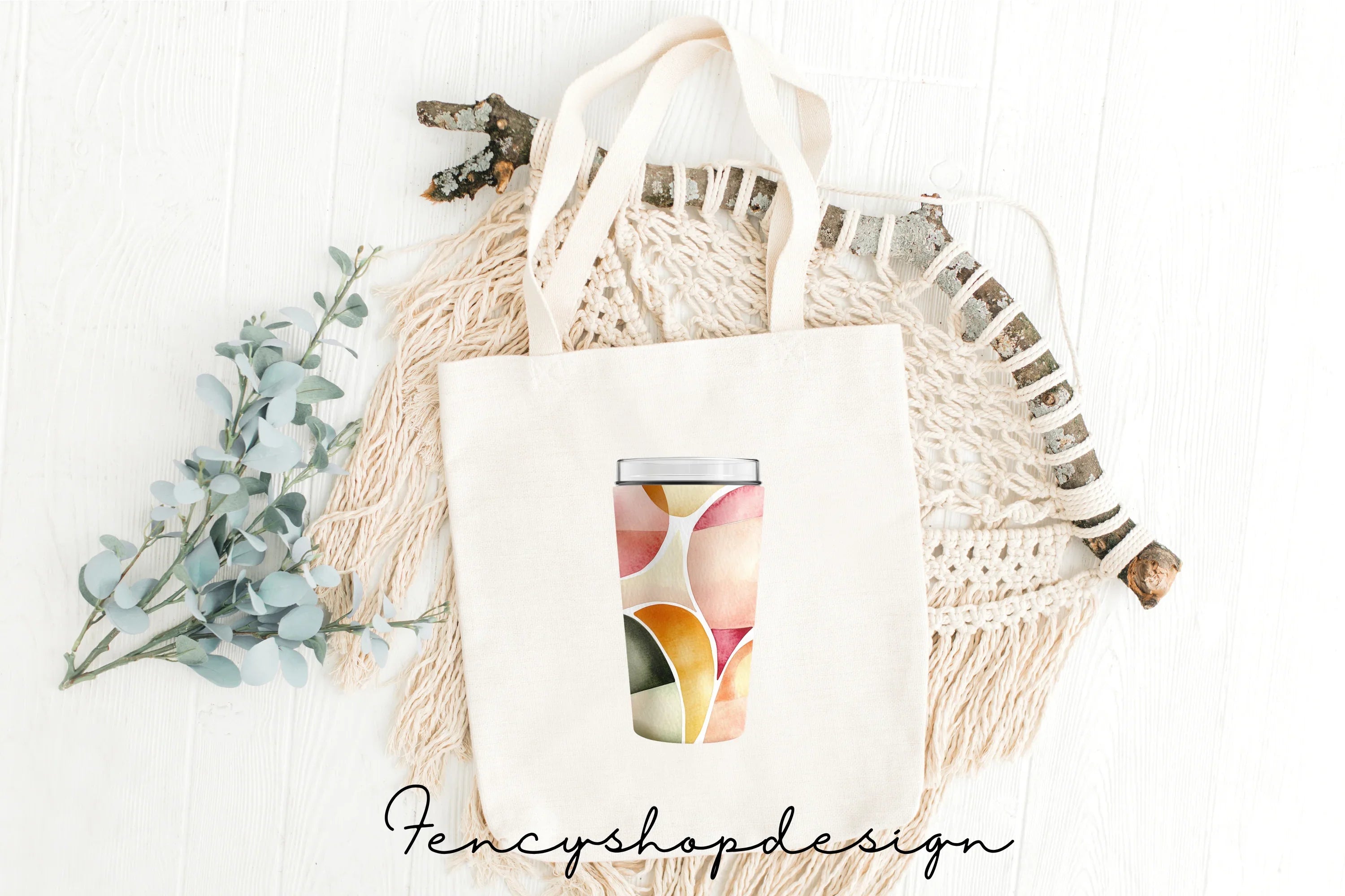 Geometric Tumbler Designs Clipart Bundle
