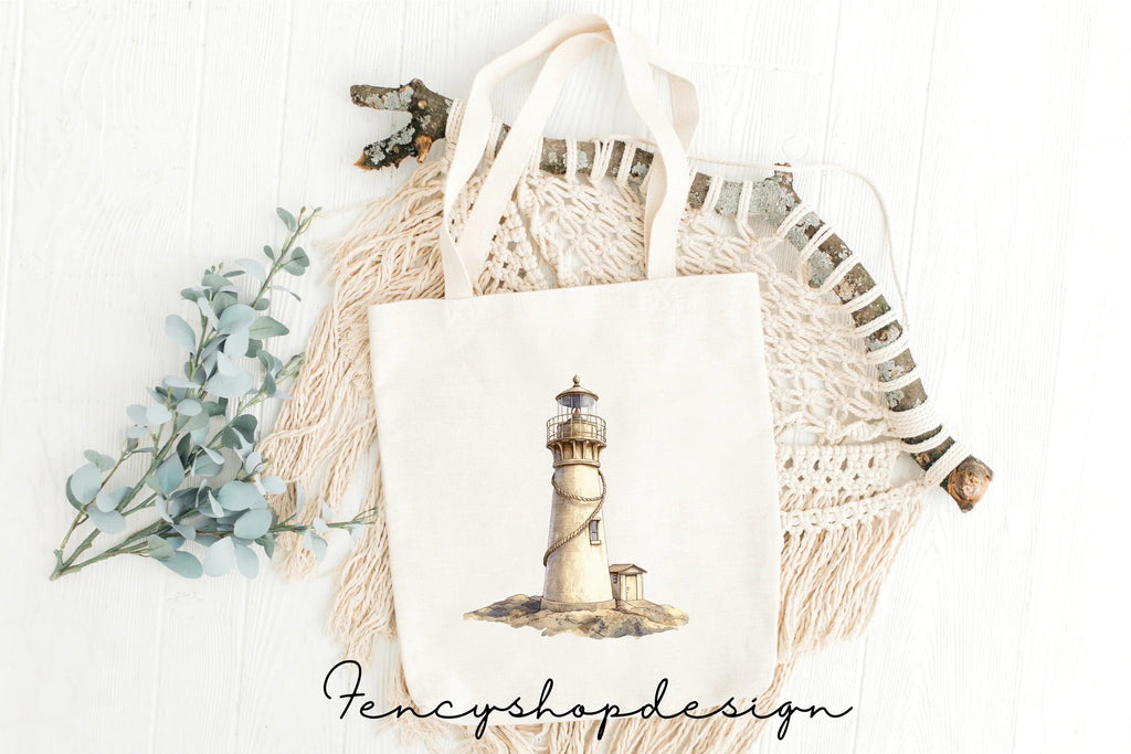 Rustic Lighthouse Clipart Bundle