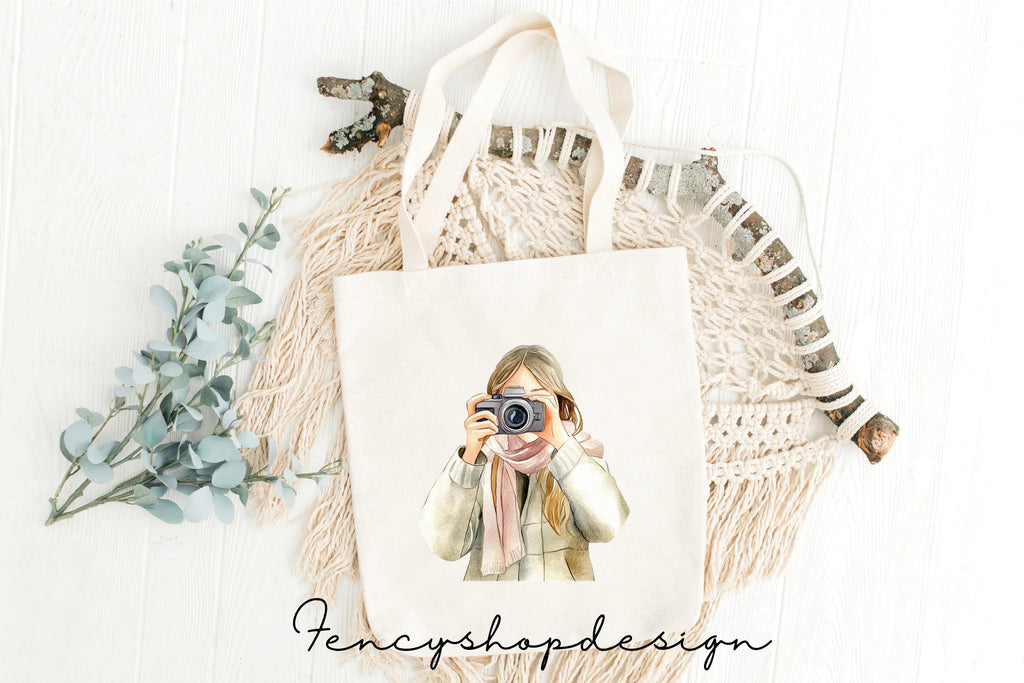Photographer Girls Clipart Bundle