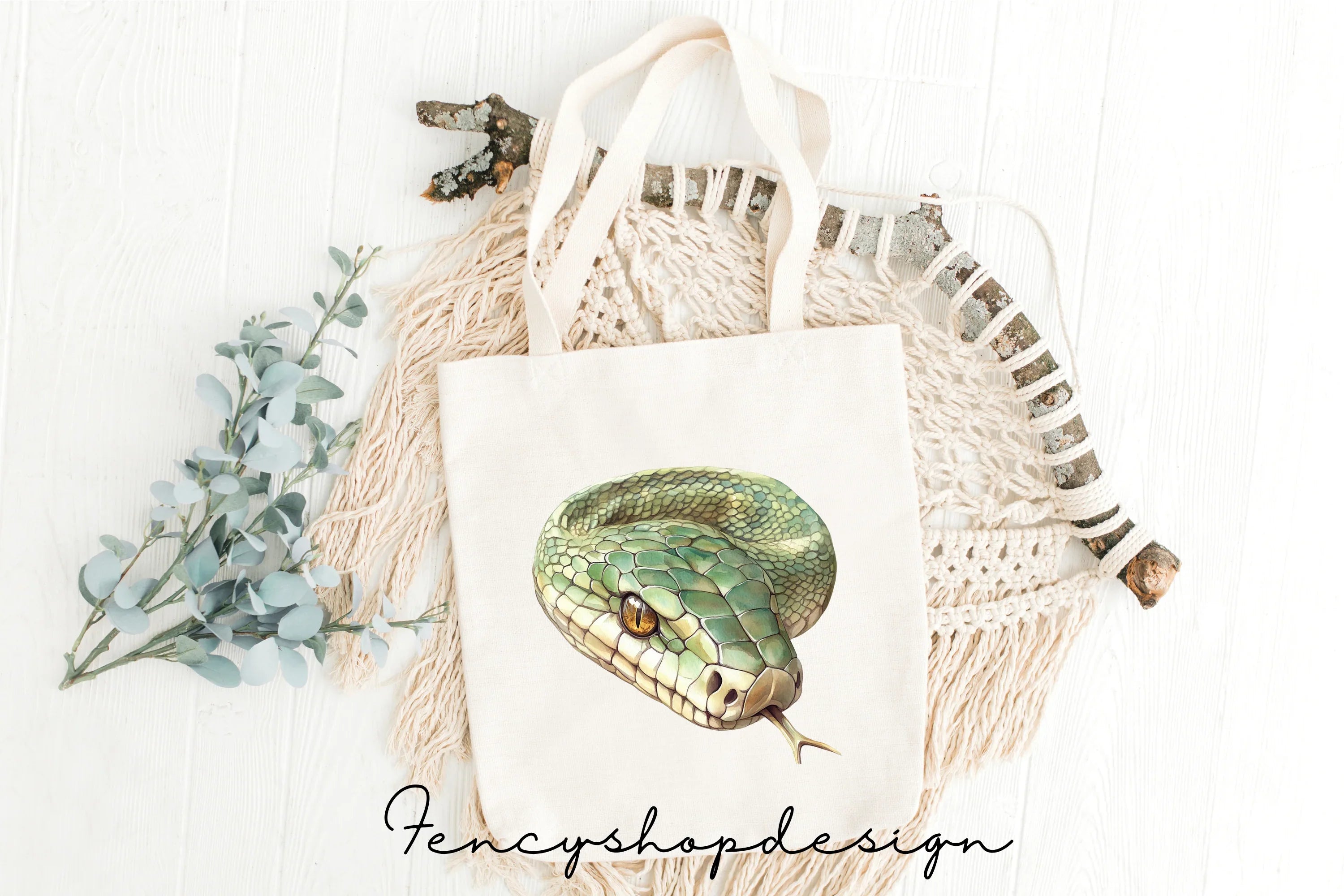 Realistic Snake Clipart Bundle