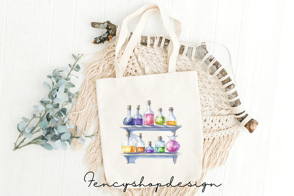 Potion Bottles Elixirs Clipart Bundle