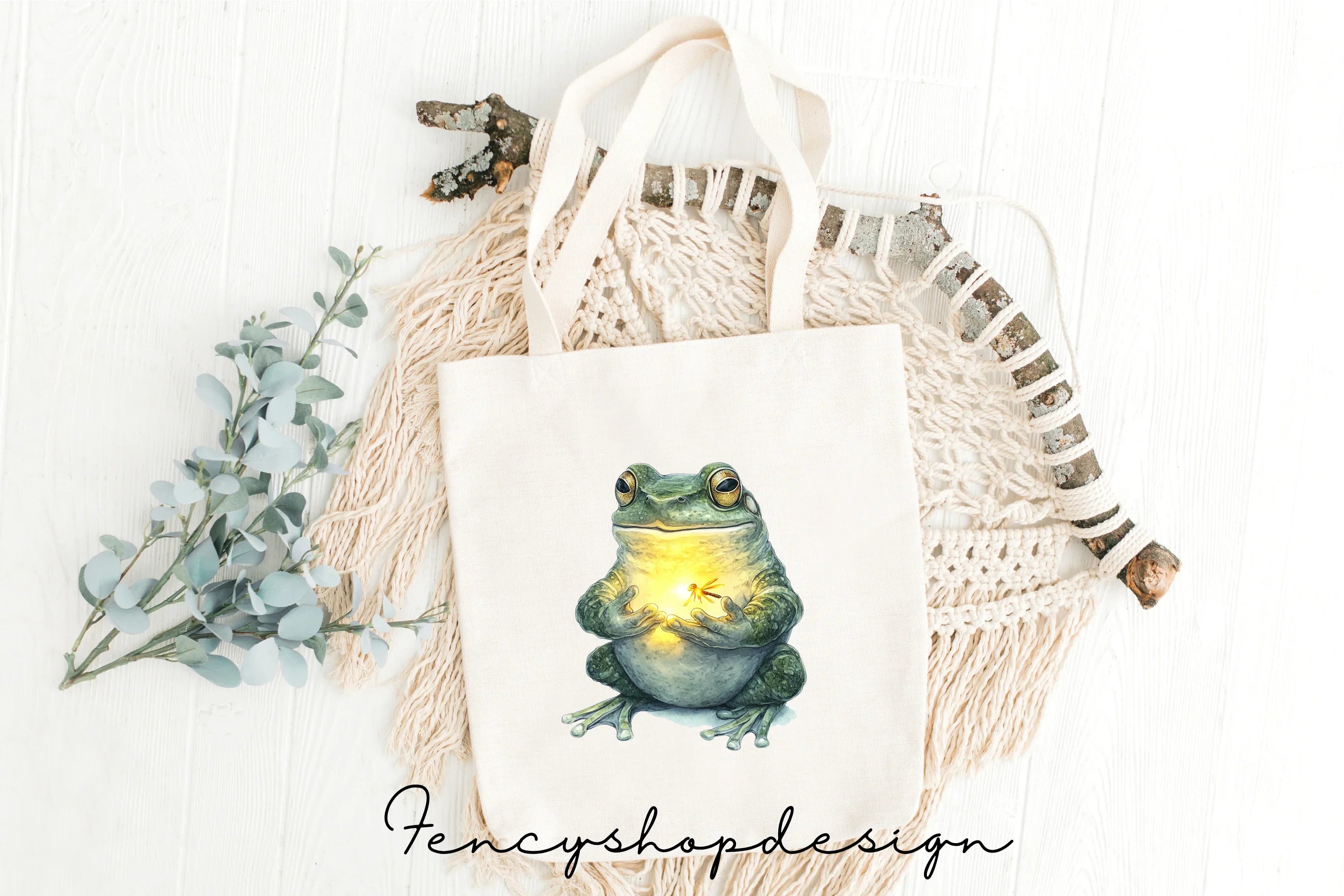 Whimsical Frog Clipart Bundle
