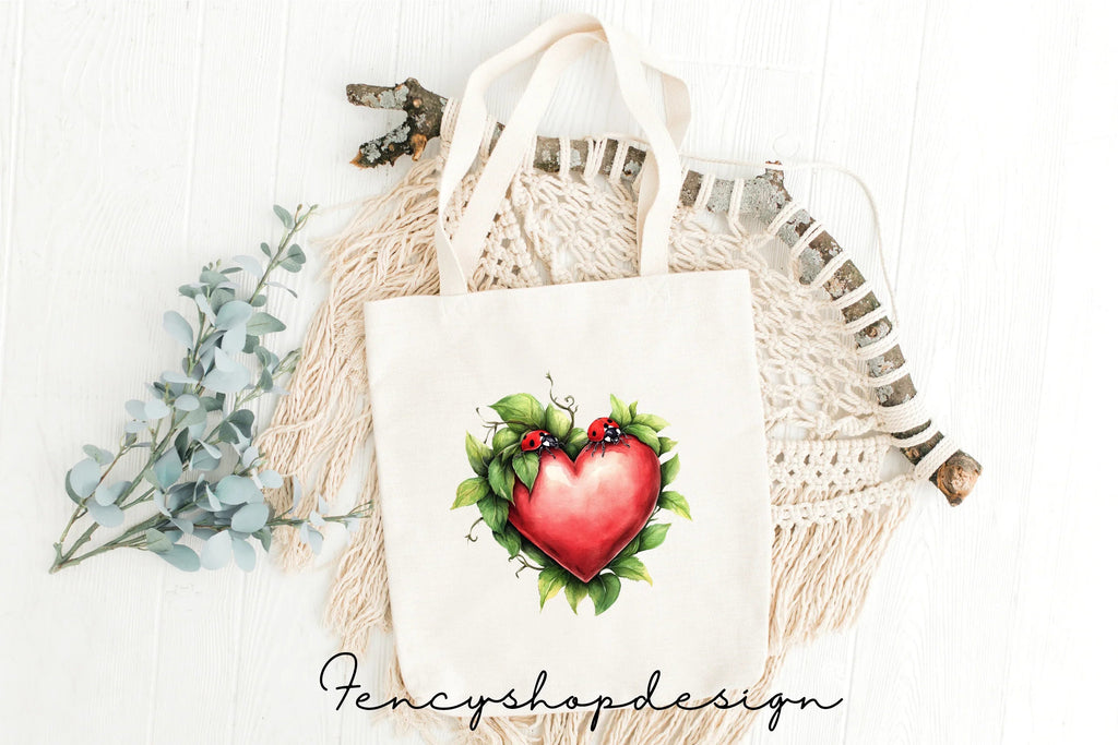 Whimsical Hearts Elves Butterflies Clipart Bundle