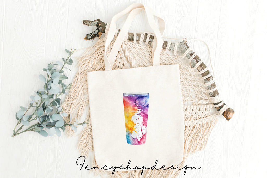 Vibrant Abstract Tumblers Clipart Bundle