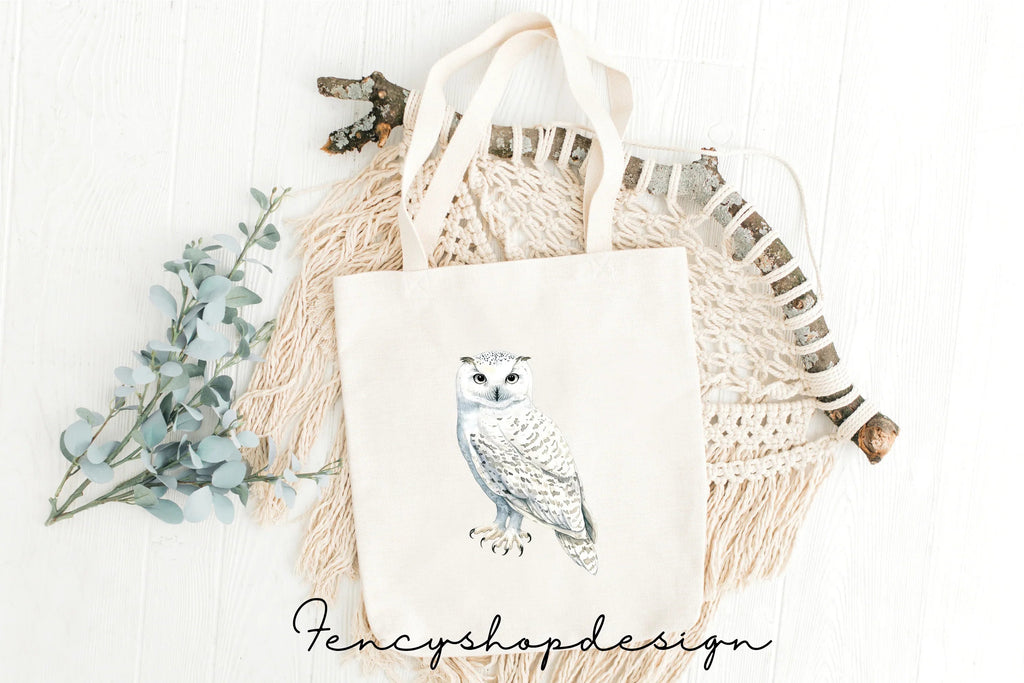 Majestic Snowy Owl Clipart Bundle