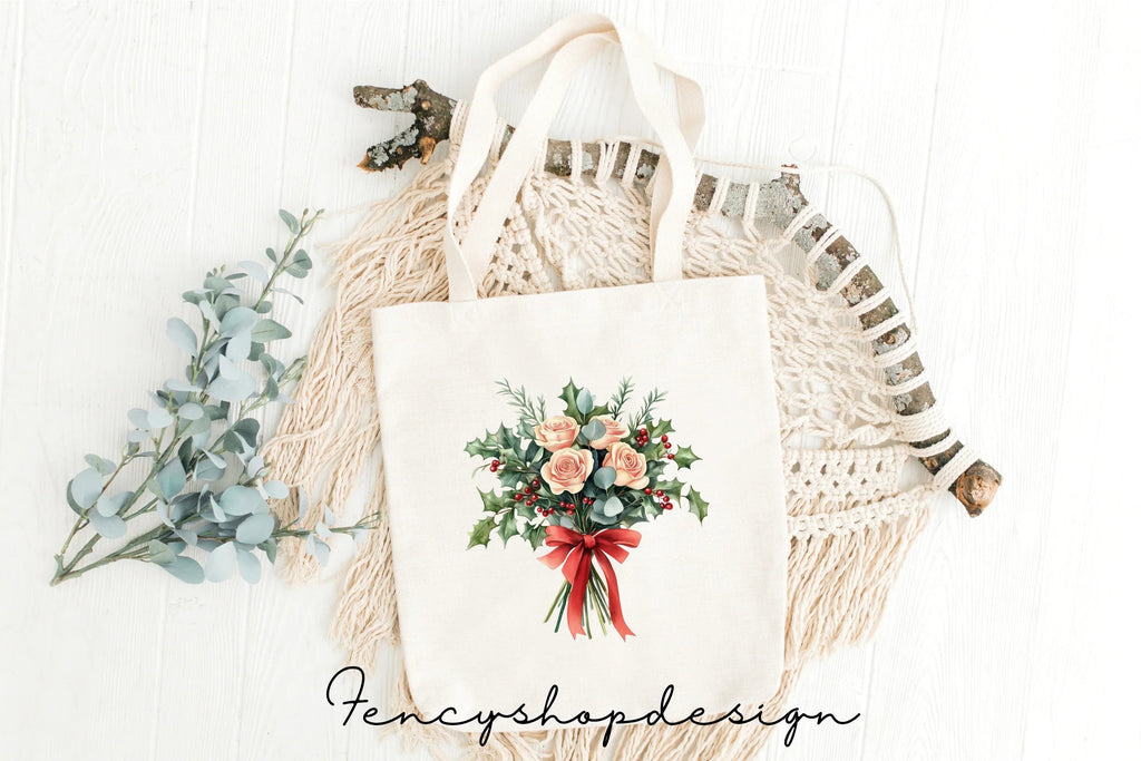 Christmas Flower Shop Clipart Bundle