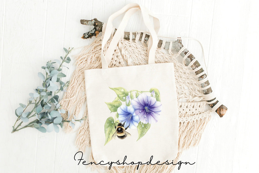 Bumblebee Flower Clipart Bundle