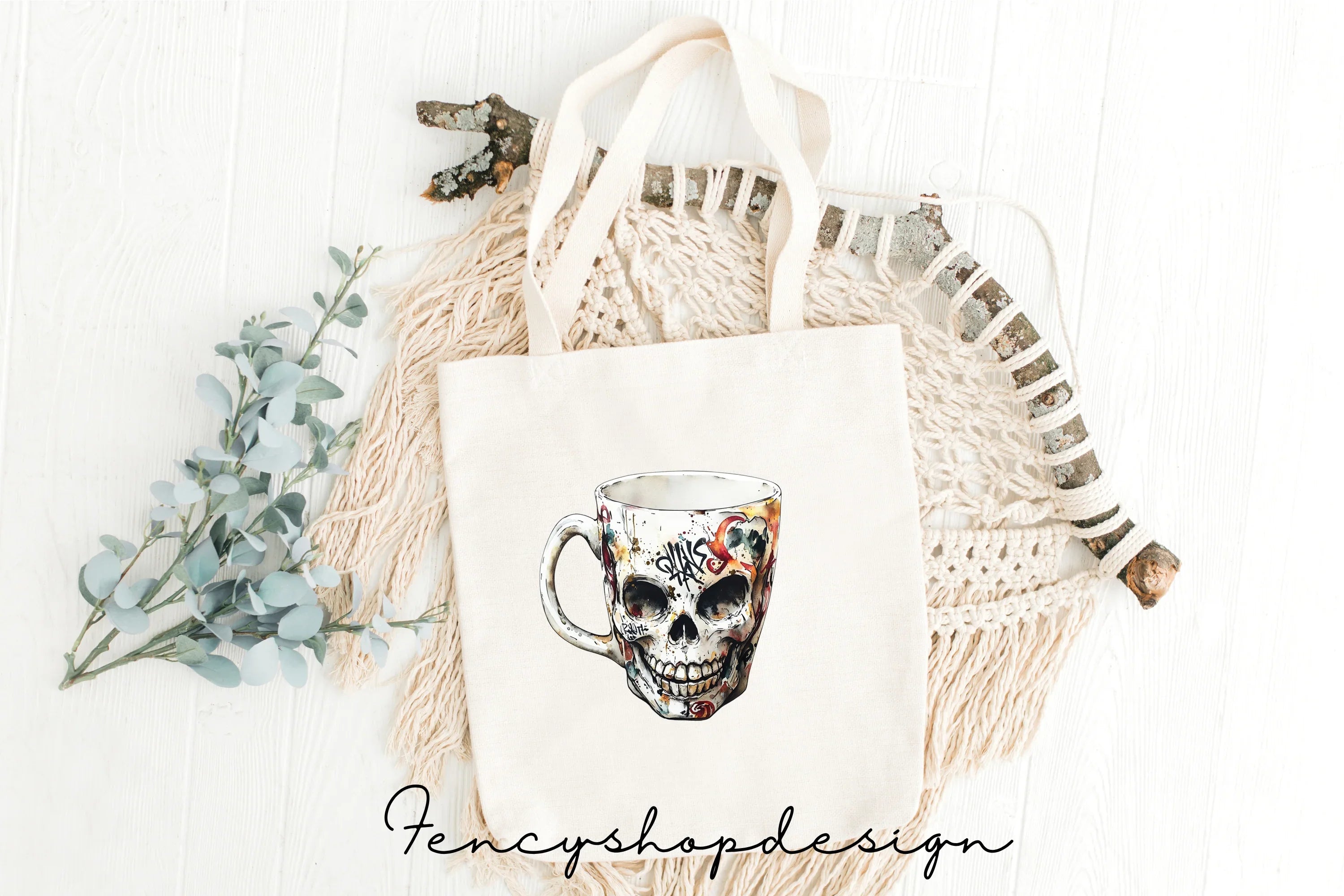 Vibrant Sugar Skull Clipart Bundle