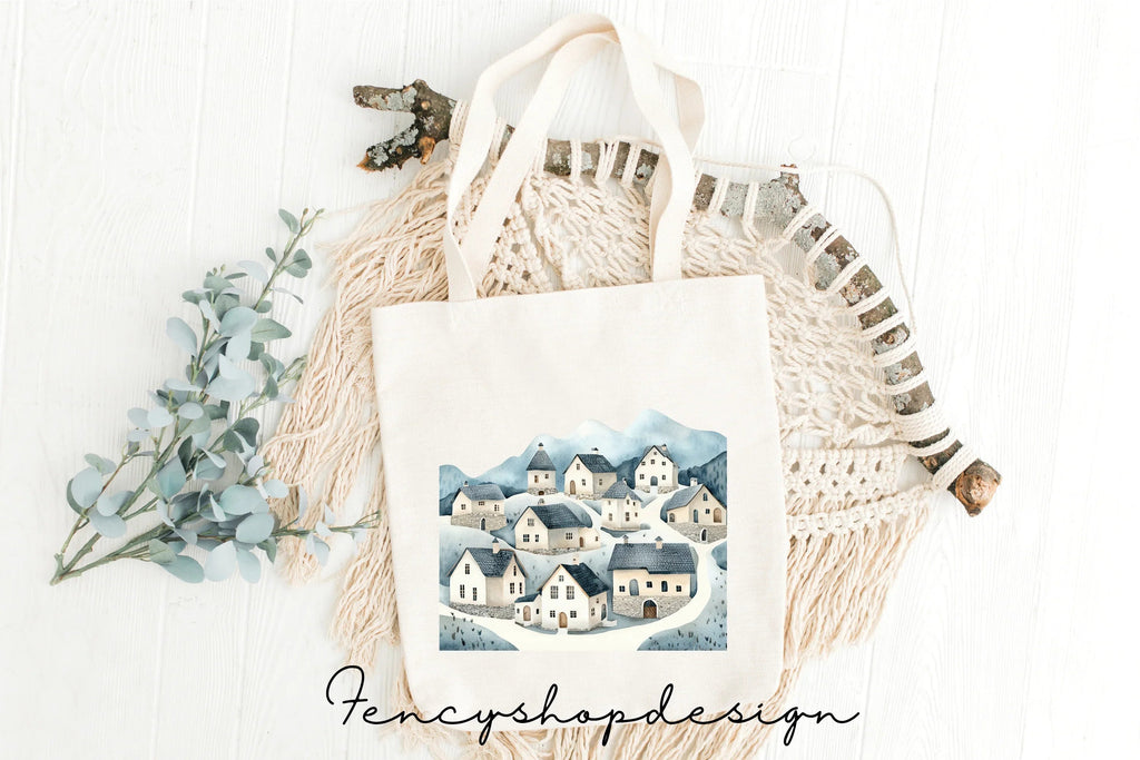 Mountain Village Clipart Bundle