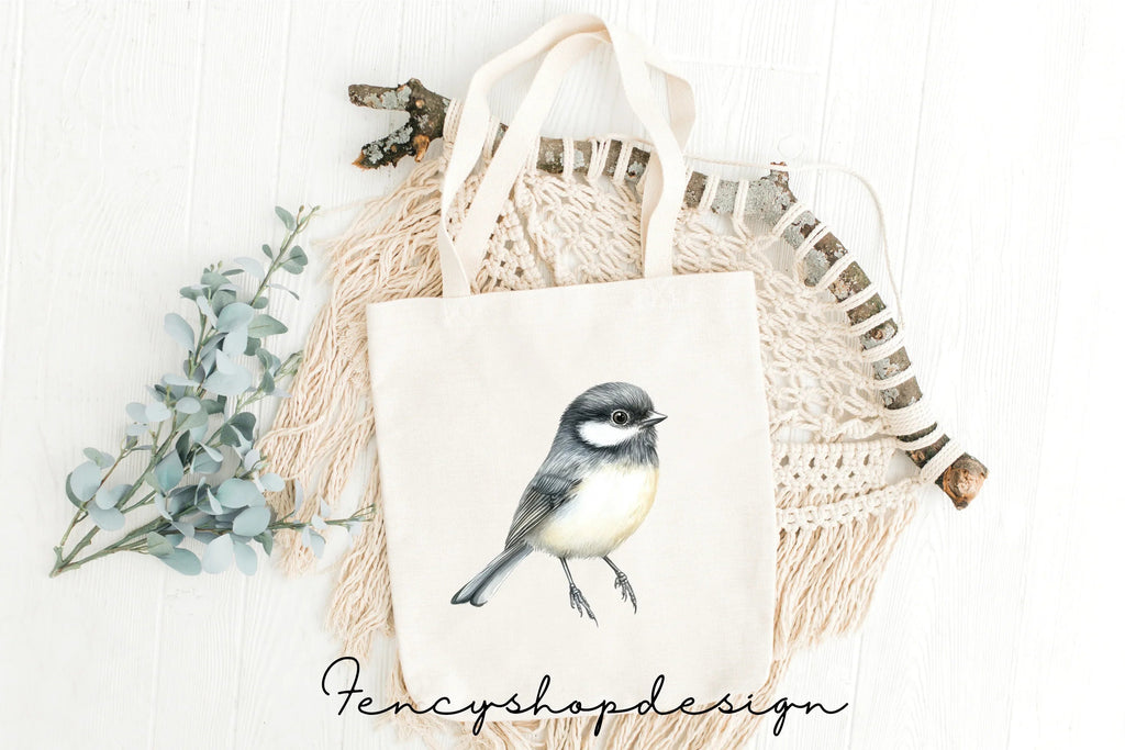 Cute Chickadee Bird Clipart Bundle