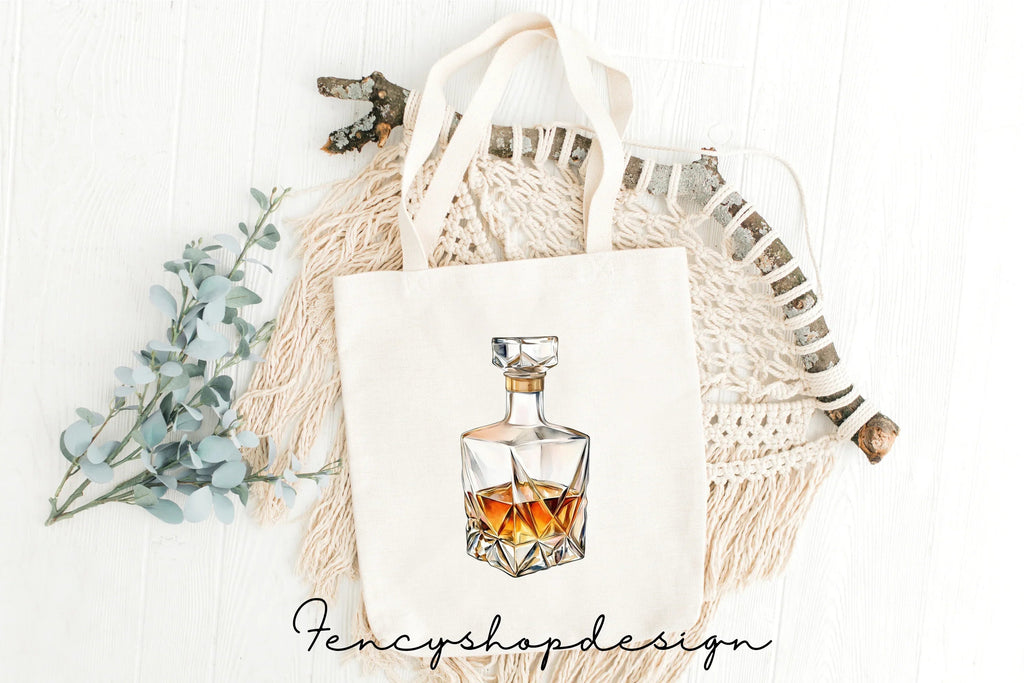 Whiskey Decanter Clipart Bundle