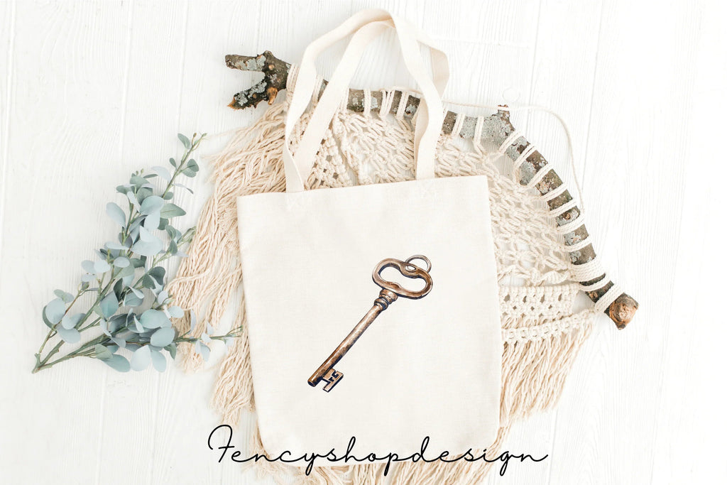 Antique Skeleton Keys Clipart Bundle