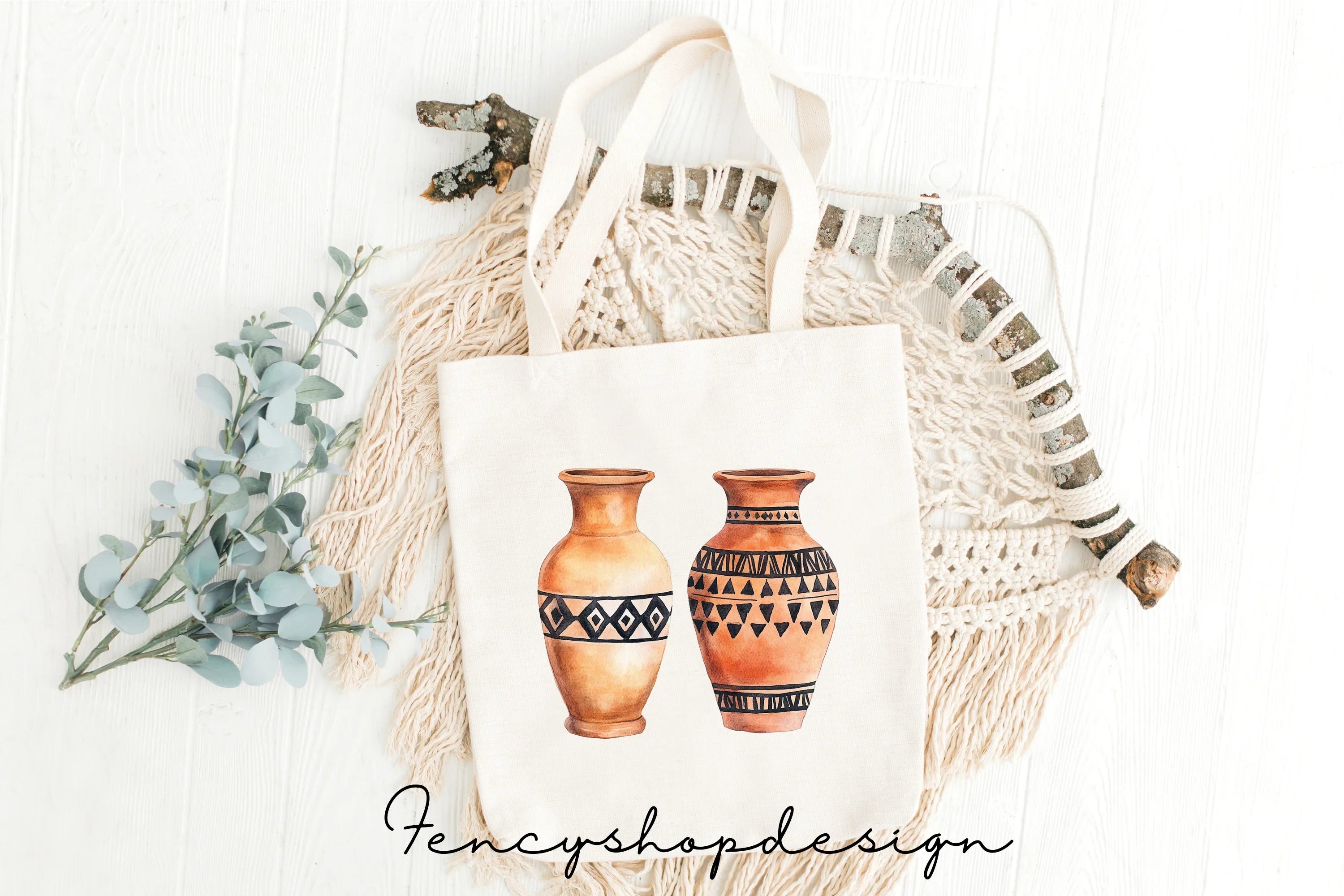 Ancient Greek Pottery Clipart Bundle