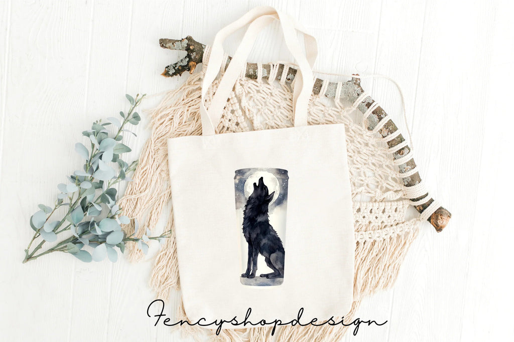 Wolf Tumbler Designs Clipart Bundle