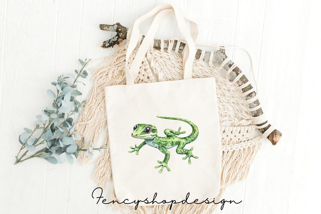 Cute Gecko Clipart Bundle