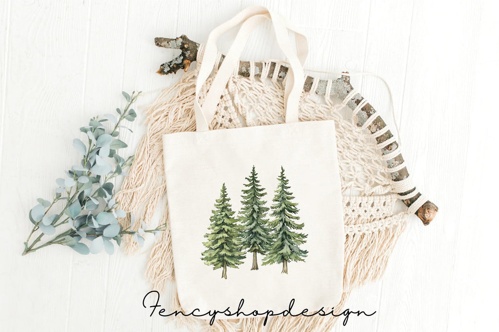 Pine Tree Forest Clipart Bundle