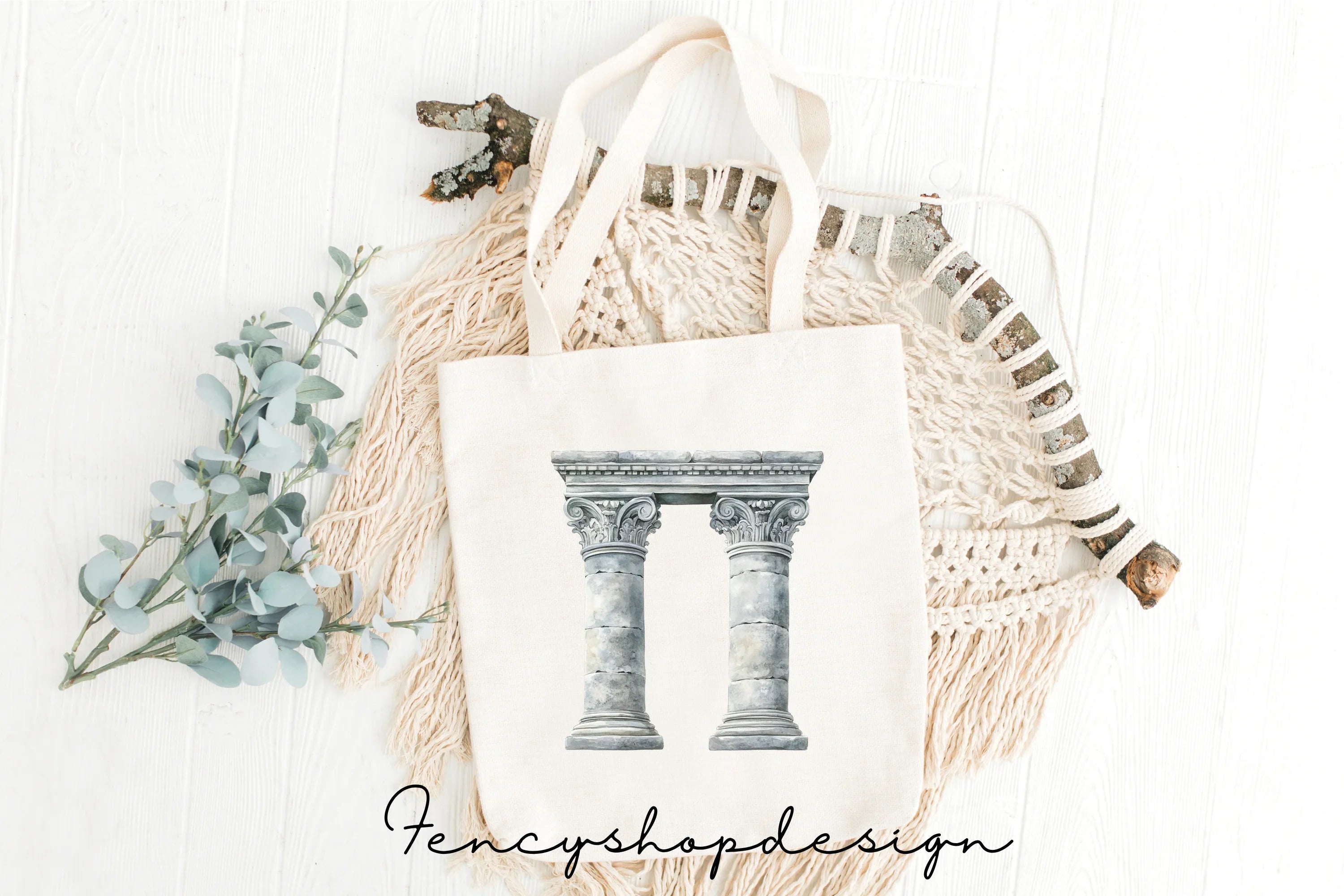 Ancient Greek Roman Column Clipart Bundle