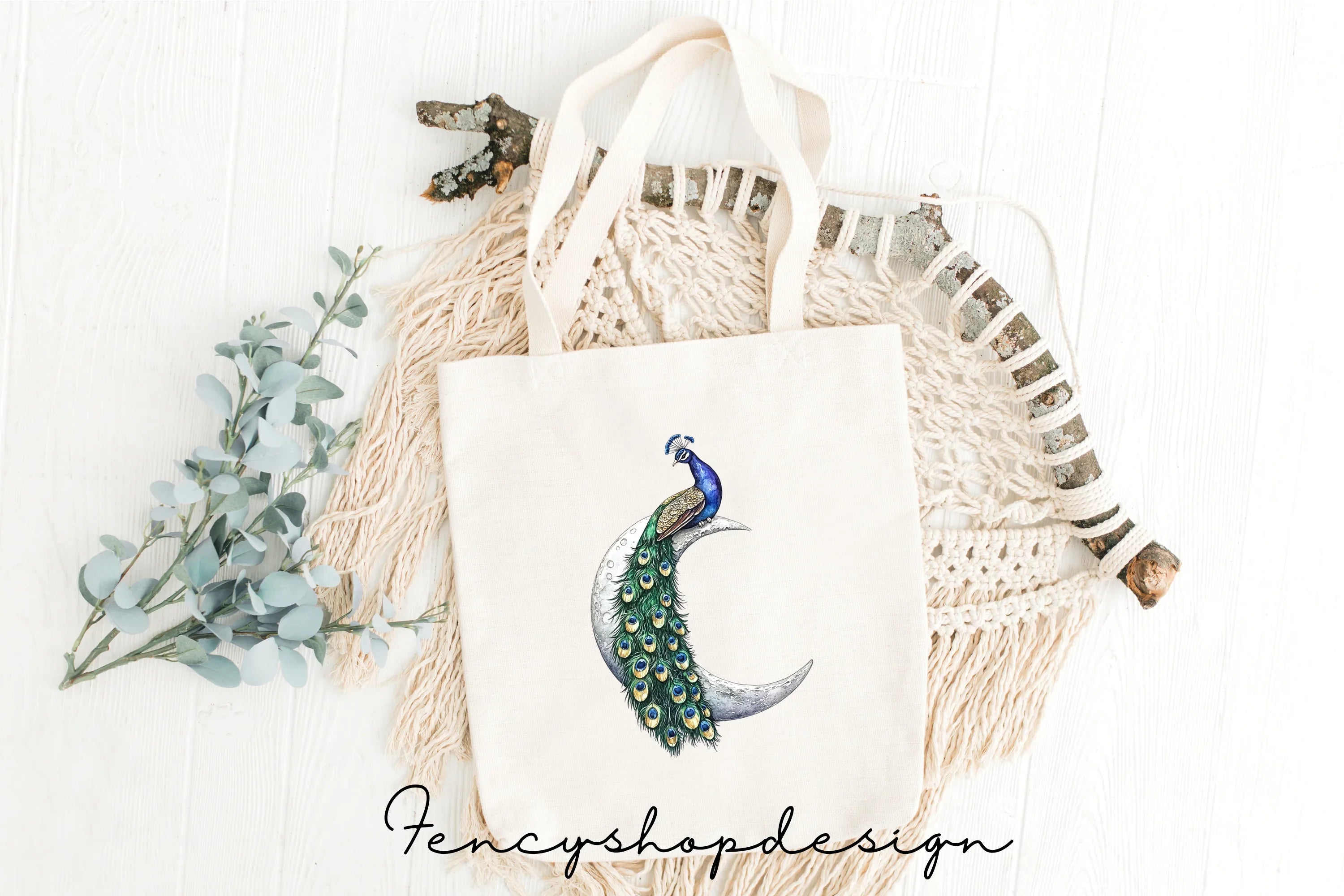 Elegant Peacock Feather Clipart Bundle