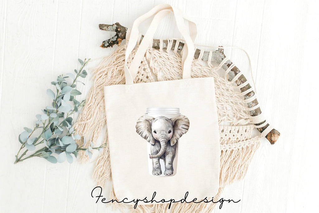 Cute Baby Elephant Clipart Bundle