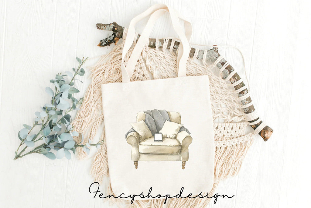 Cozy Sofa Armchair Relaxation Clipart Bundle
