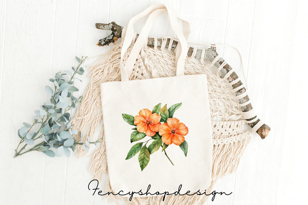 Citrus Fruits Blossoms Clipart Bundle