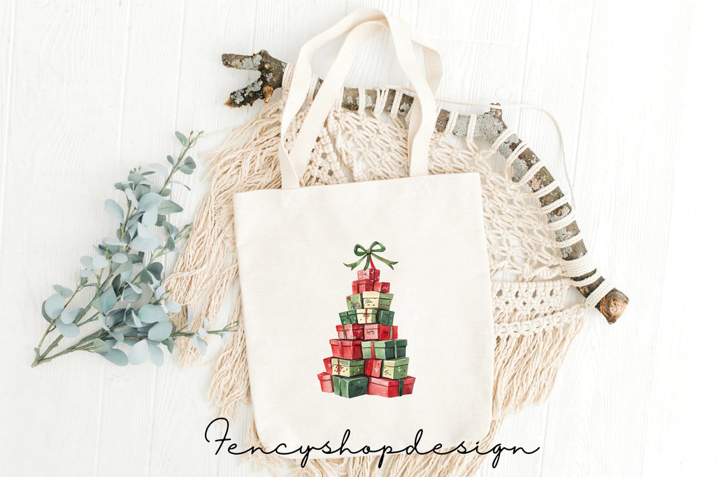 Christmas Gift Stacks Clipart Bundle