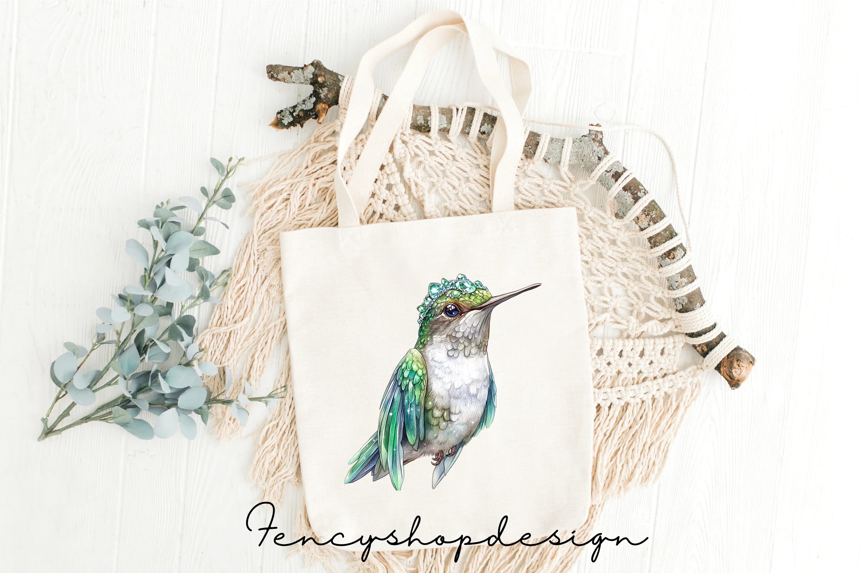 Elegant Hummingbirds Clipart Bundle